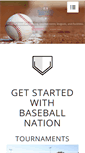 Mobile Screenshot of baseballnationtx.com